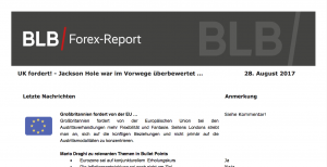 BLB Forex Report 28.8.17